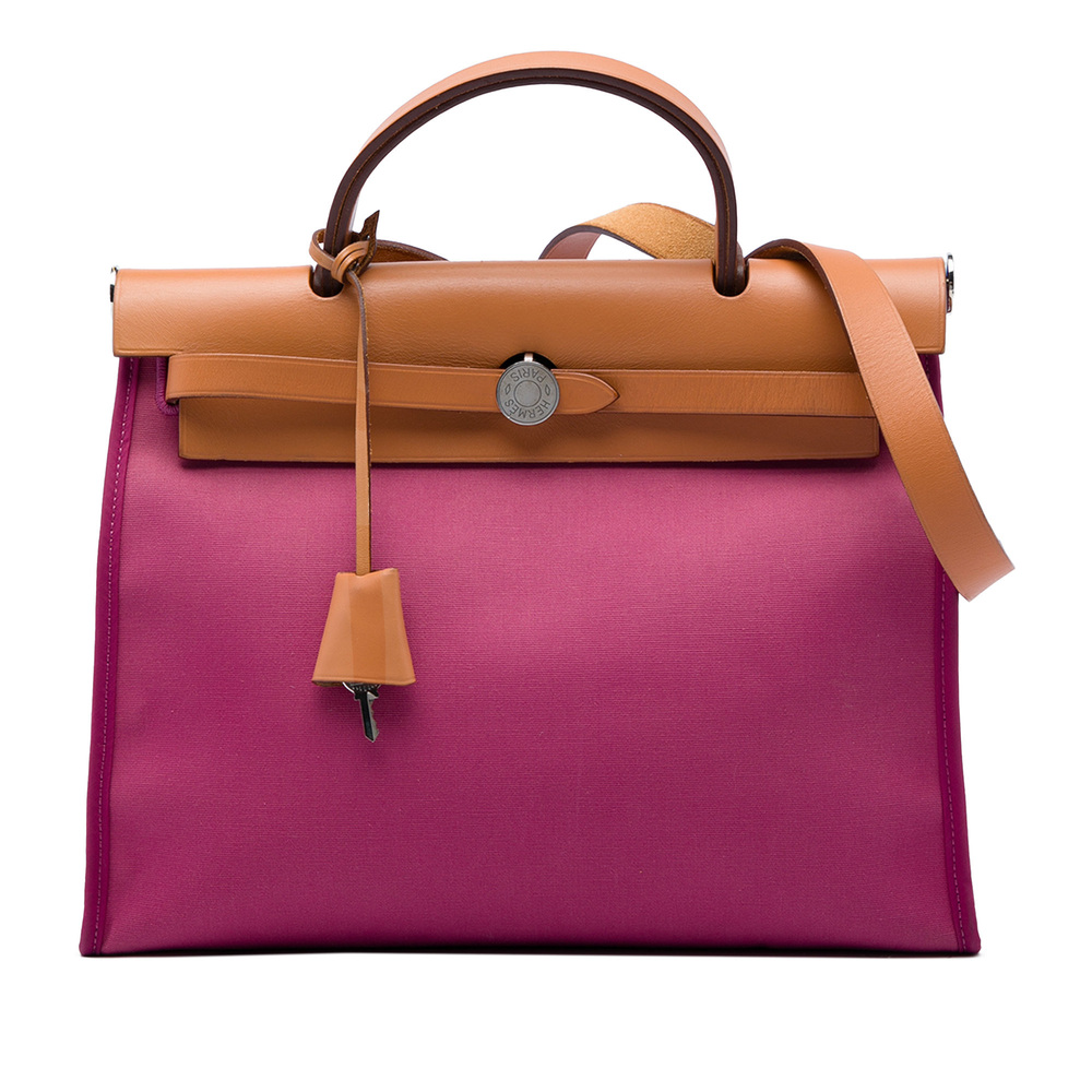 Pre-Loved Hermes Toile Herbag Zip 31